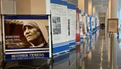 Entrance to the "Mother Teresa: Life, Spirituality and Message" exhibit at the St. John Paul II Shrine in Washington, D.C.