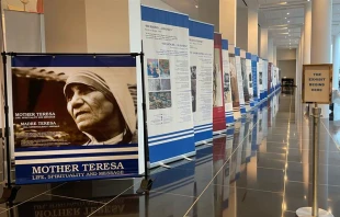 Entrance to the "Mother Teresa: Life, Spirituality and Message" exhibit at the St. John Paul II Shrine in Washington, D.C. Credit: Courtesy of the St. John Paul II National Shrine and Mother Teresa Center