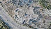 A reconstruction of an ancient church recently discovered in Armenia. The newly discovered church measures about 100 feet across and is shaped like an octagon with “cruciform annexes oriented east-west and north-south,” according to Achim Lictenberger, who noted the discovery of a similar structure from a slightly later period found in Abchazia (Sebastopol).