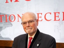 Lee Edwards received the VOC Truman-Reagan Medal of Freedom, at the opening of the Victims of Communism Museum in June 2022. This medal is the highest honor from the Victims of Communism Memorial Foundation, which he co-founded in 1994.