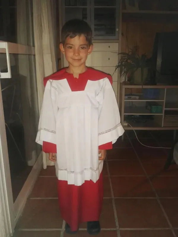 Emilio Madrid Mérid as an altar boy. Credit: Photo courtesy of Emilio Madrid Mérid