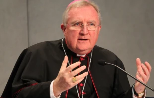 Archbishop Arthur Roche at the Vatican press office on Feb. 10, 2015. Bohumil Petrik/CNA.