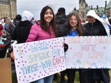 Participants in the 2019 Canadian March for Life, held May 9, 2019 in Ottawa. Credit: Christine Rousselle/CNA.