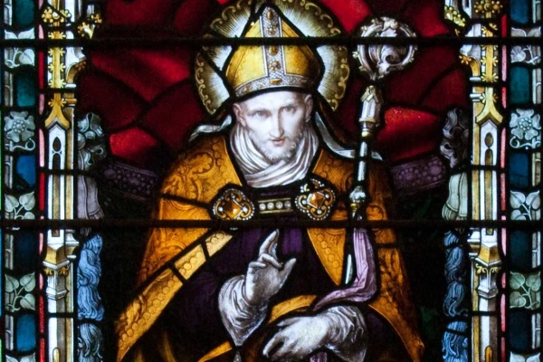 A detail from a stained-glass window depicting St. Alphonsus Liguori in Carlow Cathedral, Ireland. Credit: Andreas F. Borchert via Wikimedia (CC BY-SA 4.0)