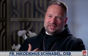 “If we are attacked because of our common baptism, maybe we should also live this common baptism,” said Father Nikodemus Schnabel, abbot of the Dormition Abbey in Jerusalem. Credit: “EWTN News Nightly” screenshot