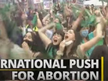 Pro-abortion activists include the Marea Verde, or Green Wave Movement, a grassroots coalition of protesters who wear green bandanas at events.