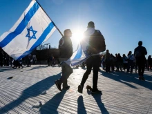 Demonstrators in support of Israel gather to denounce antisemitism and call for the release of Israeli hostages on the National Mall in Washington, D.C., on Nov. 14, 2023.