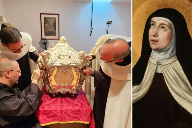 Opening of the silver tomb of St. Teresa of Ávila; portrait of St. Teresa of Ávila?w=200&h=150