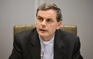 Archbishop Luc Terlinden attends a hearing session of the special commission investigating abuse in Church and other situations of power at the Flemish Parliament on Jan. 26, 2024, in Brussels. Credit: ERIC LALMAND/Belga/AFP via Getty Images