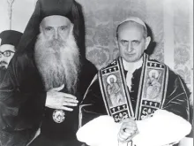 After traveling to Istanbul on July 25, 1967, for a celebration at the Cathedral of the Holy Spirit, the pope visited the Orthodox patriarchal Church of St. George with the ecumenical patriarch, Athenagoras I, Orthodox archbishop of Constantinople, three years after exchanging a kiss of peace together during a pilgrimage and peace tour of the Holy Land.