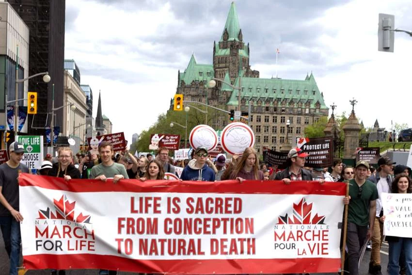 Thousands pack Ottawa’s Parliament Hill for 27th annual March for Life