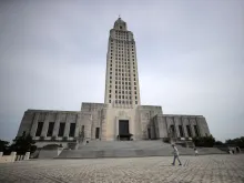 A general view of the Louisiana State Capitol on April 17, 2020, in Baton Rouge, Louisiana.
