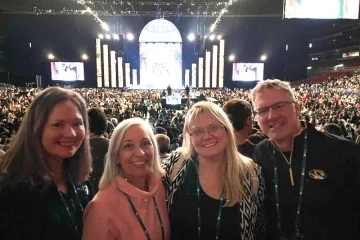 Colleen Beckemeyer, Cathy Hencken, Ann Kelly, and Nick Matrisotto