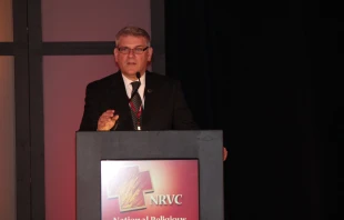 Brother Paul Bednarczyk, CSC, who was elected superior general of the Congregation of Holy Cross July 1, 2022, speaks at the National Religious Vocation Conference in Plano, Texas, November 1, 2012. National Religious Vocation Conference via Flickr (CC BY-NC 2.0)