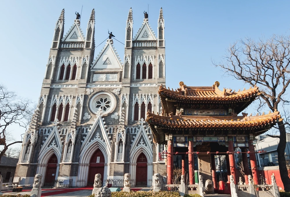 Catholic Church of the Saviour, also called Xishiku Church or Beitang, in Beijing.?w=200&h=150