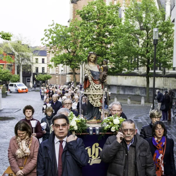 Procession with the Virga Jesse, Hasselt, Belgium, August 2017. Credit: Virgajessecomité Hasselt