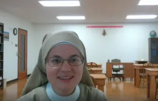 Sister Magdalene Schafer speaks with CNA about her past experiences with the Labouré Society and the spiritual fruits that she has reaped from the organization. Credit: Gigi Duncan/CNA/Zoom screenshot