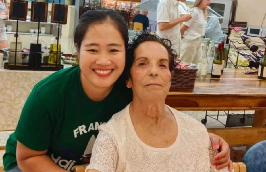 Monica Biboso and her employer, Ester Rot, while celebrating Rosh Hashanah (the Jewish New Year) in the dining room of Kibbutz Be'eri in 2022. “I don’t feel like a hero because I saved Ester” during the Oct. 7, 2023, massacre, Biboso told CNA. “I would do anything to save her. I just treated her like my mother. Every child would do the same.”?w=200&h=150