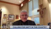 Bishop David Zubik of Pittsburgh speaks with anchor Tracy Sabol on “EWTN News Nightly” on July 15, 2024, about the attempted assassination of former president Donald Trump.