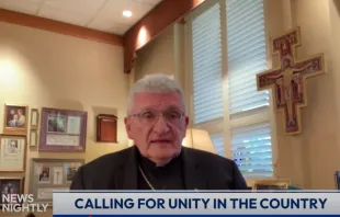 Bishop David Zubik of Pittsburgh speaks with anchor Tracy Sabol on “EWTN News Nightly” on July 15, 2024, about the attempted assassination of former president Donald Trump. Credit: “EWTN News Nightly”/screenshot