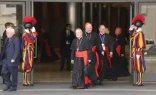 Cardinals outside the Paul VI Hall.