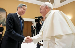 Pope Francis receives Secretary of State Antony Blinken at the Vatican, Nov. 27, 2024. Credit: Vatican Media