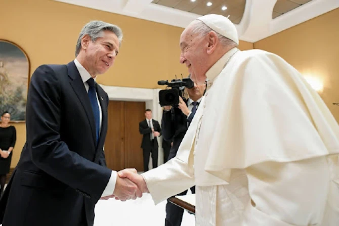 Secretary of State Antony Blinken meets Pope Francis