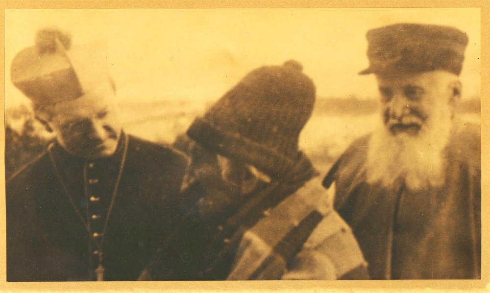 Monsignor Joseph Buh (1833–1922), the "patriarch of Duluth," was renowned for his love and care for the poor immigrant and Native American populations in northern Minnesota. Here Buh (far right) is pictured with the second bishop of Duluth, Timothy McNicholas, and local Indigenous leader Gah-Be-Nah-Quor-Yarca.?w=200&h=150