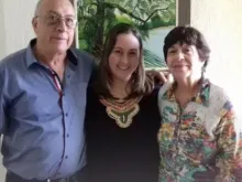 María Auxiliadora Vaz de Arruda, known as Doña Dora (right), was the coordinator of the extraordinary ministers of holy Communion at her parish. Her husband, José Cloves Arruda (left), also served as an extraordinary minister of the Eucharist. They are pictured here with their daughter Priscilla.