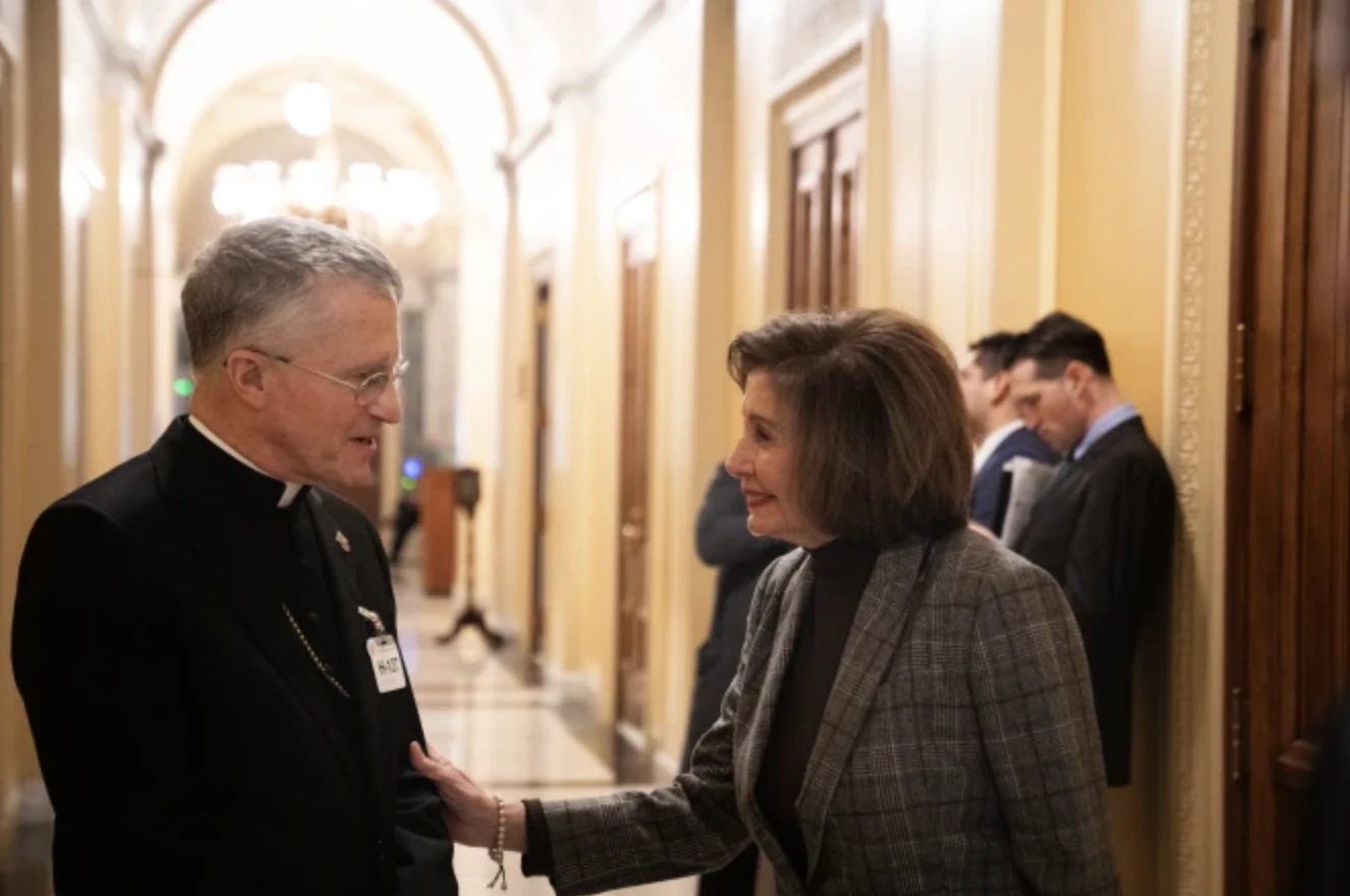 Broglio presides at U.S. Capitol Mass, meets with Pelosi