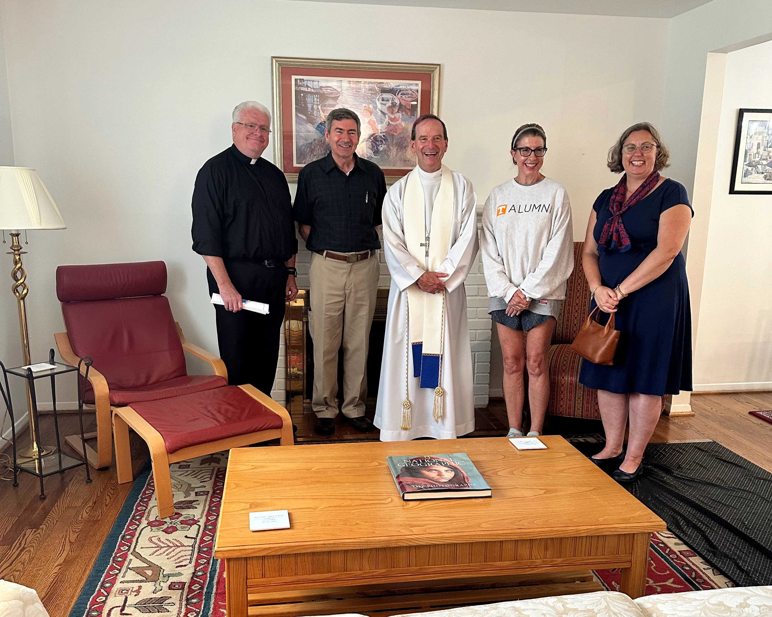 Bishop Michael Burbidge of Arlington, Virginia (center), at his blessing of Mary’s Comfort maternity home on Aug. 9, 2024. More maternity homes are popping up across the United States to house and support pregnant mothers and their babies since Roe v. Wade was overturned by the U.S. Supreme Court in 2022. ?w=200&h=150