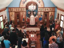 Byzantine Divine Liturgy at Holy Protection of the Mother of God Byzantine Catholic Church in downtown Denver on June 8, 2024.