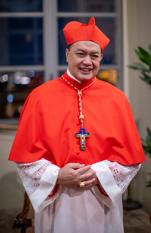 Cardinal Pablo Virgilio David after being named a cardinal. Credit: Daniel Ibáñez/EWTN News