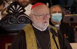 Cardinal Celestino Aós Braco of Santiago de Chile peaches at a Te Deum service marking Chile's independence, Sept. 18, 2022 Iglesia de Santiago