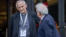 Cardinal Matteo Zuppi (left) arrives at the Vatican for Synod on Synodality meetings on Oct. 10, 2024. The Vatican announced on Monday, Oct. 14, that the cardinal returned to Moscow to meet with Russian authorities as part of the peace mission entrusted to him by Pope Francis.