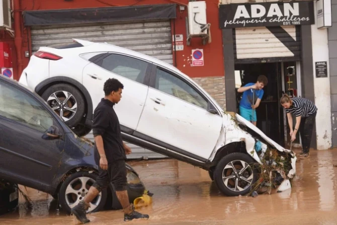 Storm damage in Spain