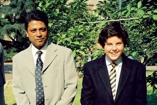 Rajesh Mohur pictured with Carlo Acutis on the day of his confirmation.?w=200&h=150