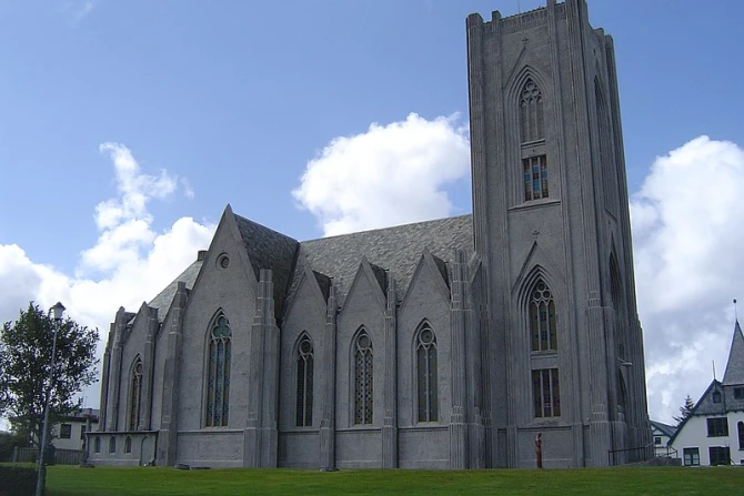 Cathedral of Christ the King in Reykjavik, Iceland