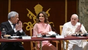 Queen Rania Al Abdullah speaks along with other world leaders at the Children’s Rights Summit on Feb. 3, 2025, at the Vatican.