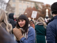 Activist and detransitioner Chloe Cole was among the speakers at a rally on the steps of the United States Supreme Court on Dec. 4, 2024, as justices heard oral arguments in a challenge to a Tennessee law banning transgender surgeries for minors.