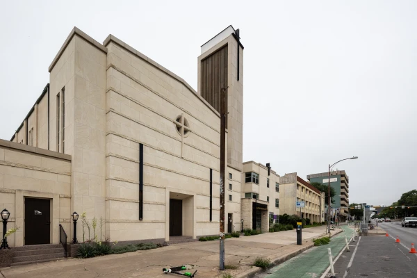 St. Austin Catholic Church and School before the construction. Credit: St. Austin Catholic Church and School