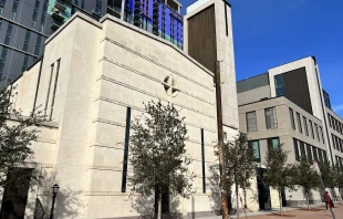 St. Austin Catholic Church and School once the construction project was underway. Credit: St. Austin Catholic Church and School