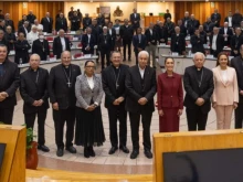 Mexico’s new president, Claudia Scheinbaum, meets with the country’s bishops during their plenary assembly on Nov. 13, 2024.