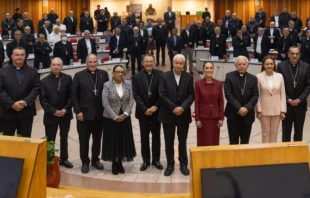 Mexico’s new president, Claudia Scheinbaum, meets with the country’s bishops during their plenary assembly on Nov. 13, 2024. Credit: Courtesy of Mexican Bishops Conference