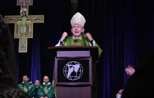 Cardinal Thomas Collins, archbishop emeritus of Toronto, was the principal celebrant of the closing Mass at the EWTN Family Celebration on Sept. 7, 2024. Credit: Kate Quinones/CNA