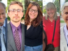 From left: John Hinshaw, Jonathan Darnel, Lauren Handy, Joan Bell, and Jean Marshall are among the pro-life activists who are still in prison or awaiting prison sentences on federal charges brought by President Joe Biden’s Department of Justice for protests at abortion clinics — but President-elect Donald Trump has signaled he will likely grant them presidential pardons.