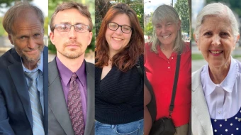 From left: John Hinshaw, Jonathan Darnel, Lauren Handy, Joan Bell, and Jean Marshall are among the pro-life activists who are still in prison or awaiting prison sentences on federal charges brought by President Joe Biden’s Department of Justice for protests at abortion clinics — but President-elect Donald Trump has signaled he will likely grant them presidential pardons.