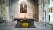 The relics of St. Thomas Aquinas are kept in Toulouse, France, where the Dominican order was founded.