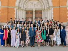 A group of missionaries trained in June 2024 by The Culture Project to go out and share their personal stories, educate students on the value of human dignity, and provide a moral compass through a focus on sexual integrity.