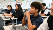 Cristo Rey students focus on their studies, preparing for success in both college and career.